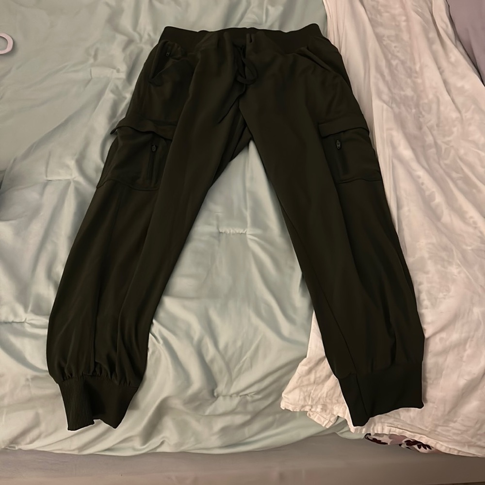 All motion dark green workout pants